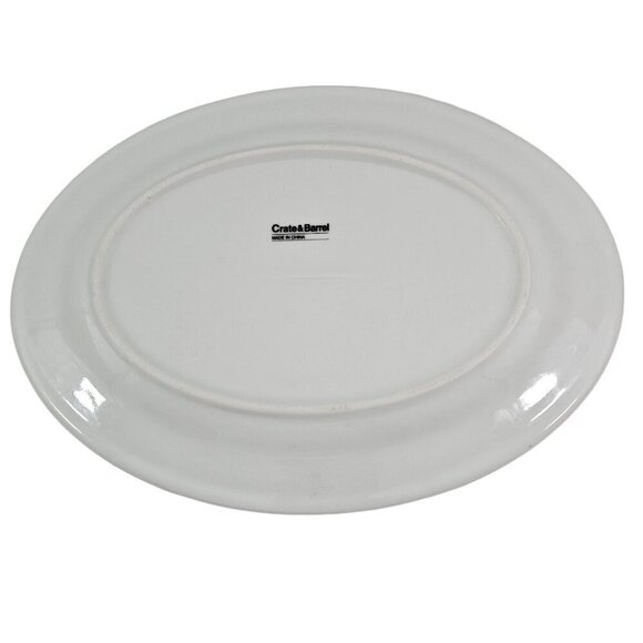 Crate and Barrel Oval Platter 11 ¾” x 8.5” Serving Platters – Set of 2 - Picture 10 of 15